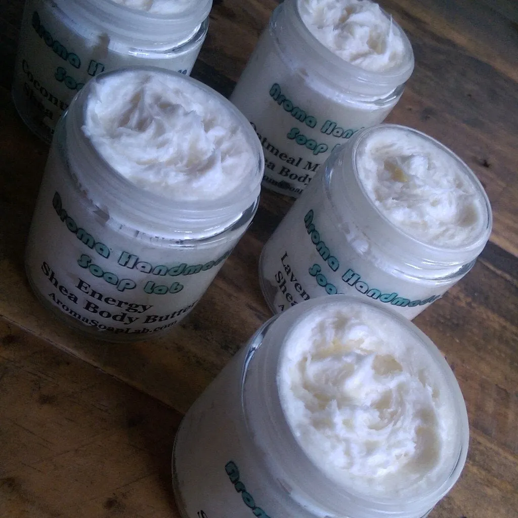 Shea Body Butter Whipped Unscented  Choose your scent 4 oz jar