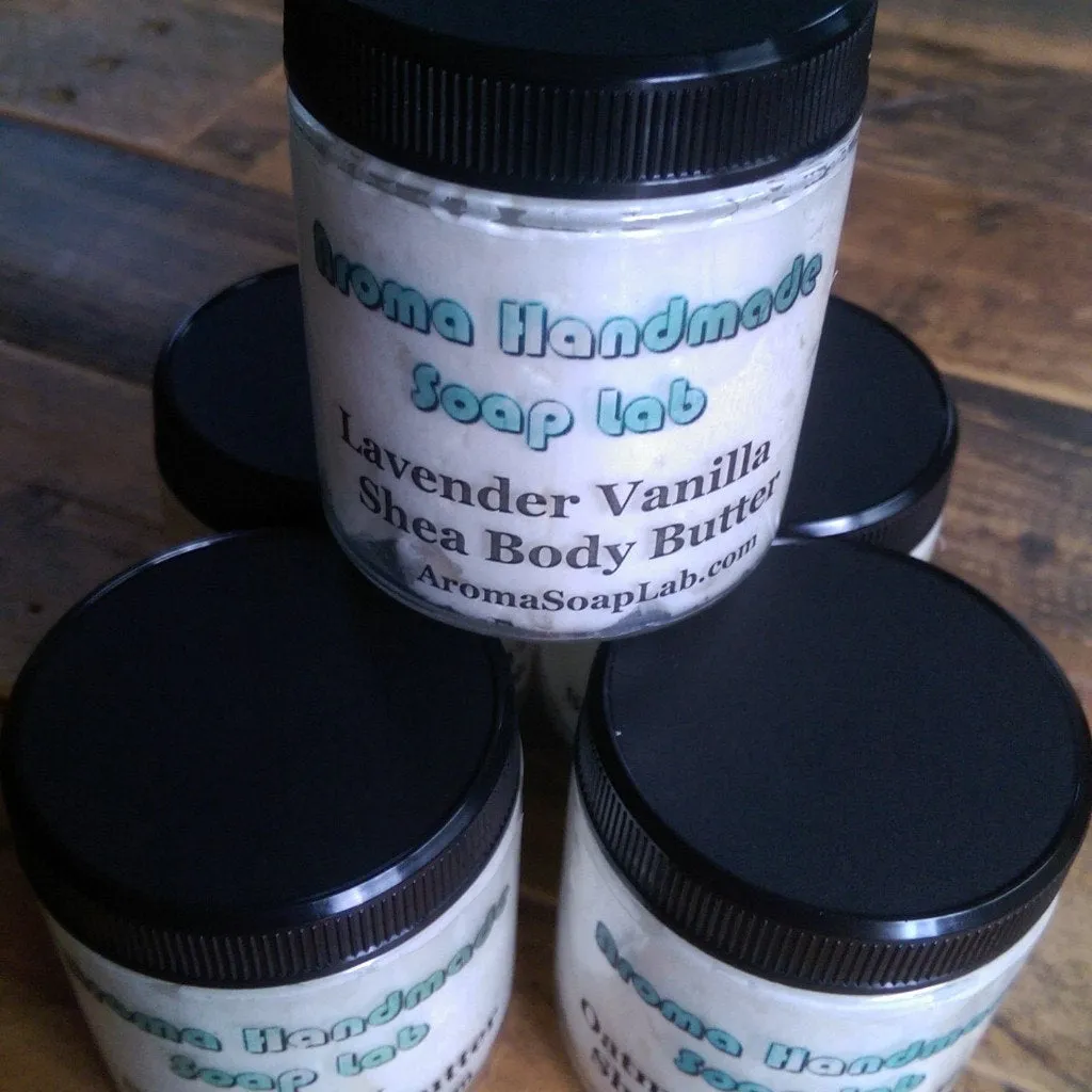 Shea Body Butter Whipped Unscented  Choose your scent 4 oz jar