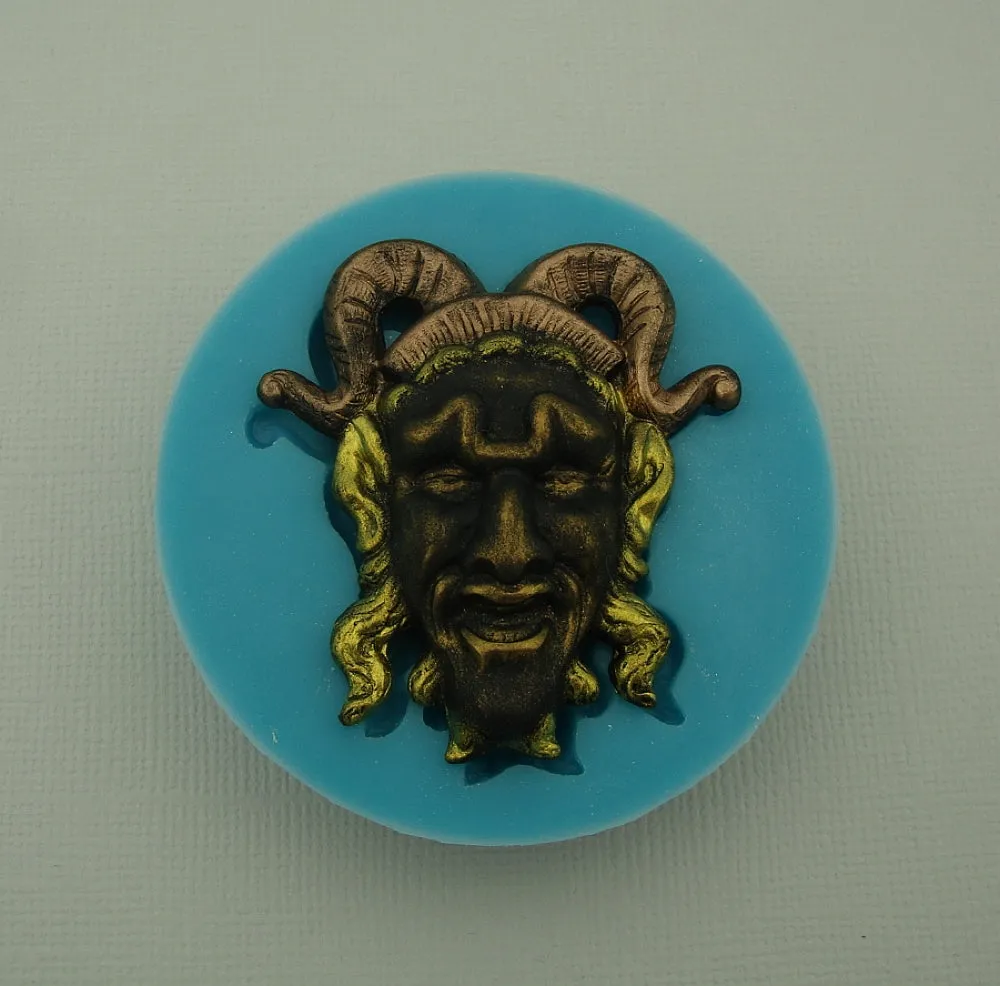 Silicone Mold Mystical Joker Jewelry Making Resin Polymer Clay.