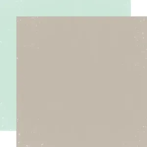 Simple Stories - Simple Vintage Fresh Snow - 12x12 Single Sheet - Pinecone / Blizzard