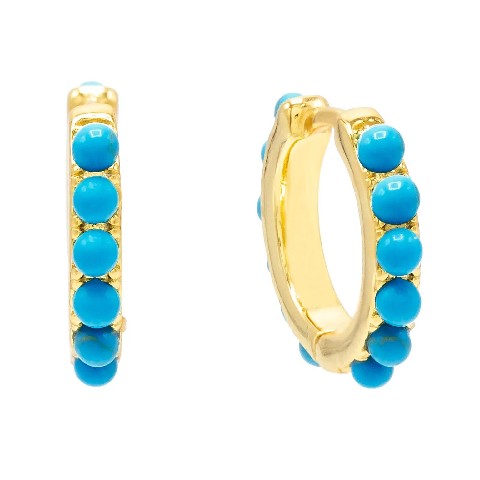 Small Pearl Huggie Earring