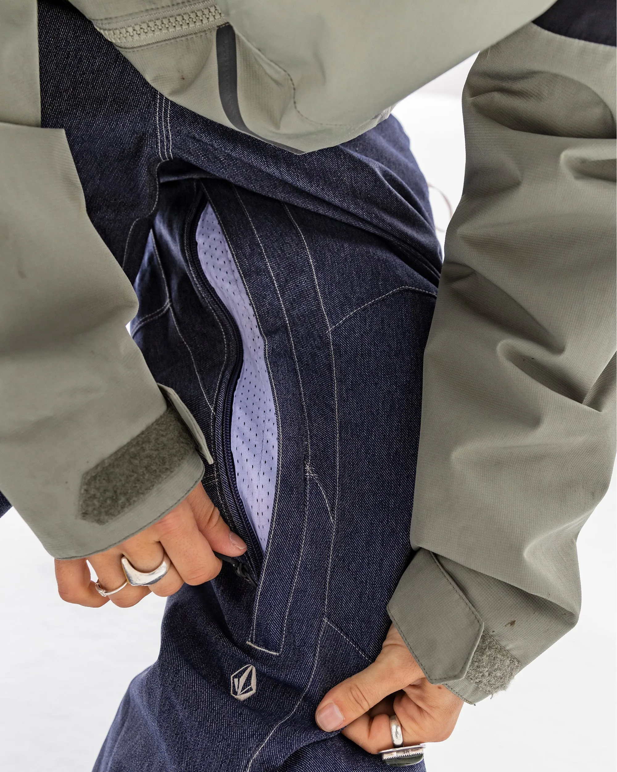 Snow Billow Hose - Dark Denim