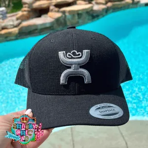 Sterling Hooey Black 6 panel Trucker Cap OSFA