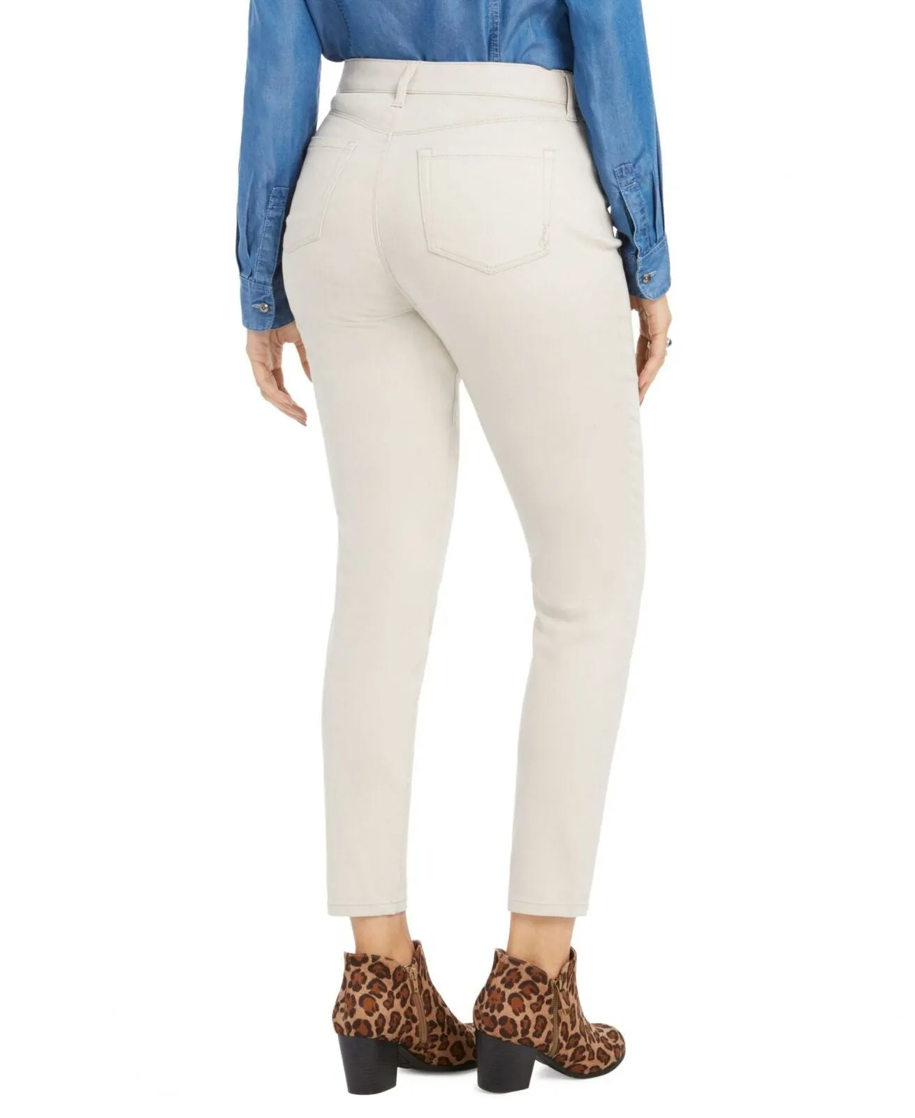 Style & Co Women's Curvy Fit Skinny Fashion Jeans Stonewall 10