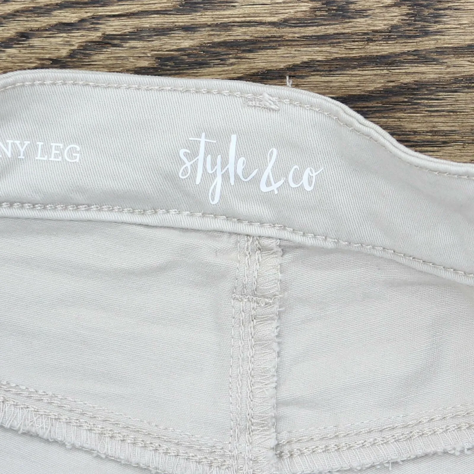 Style & Co Women's Curvy Fit Skinny Fashion Jeans Stonewall 10