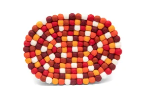 Stylish felt trivets