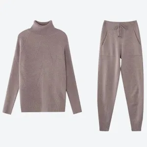 Stylish Ribbed Knit Loungewear Sets