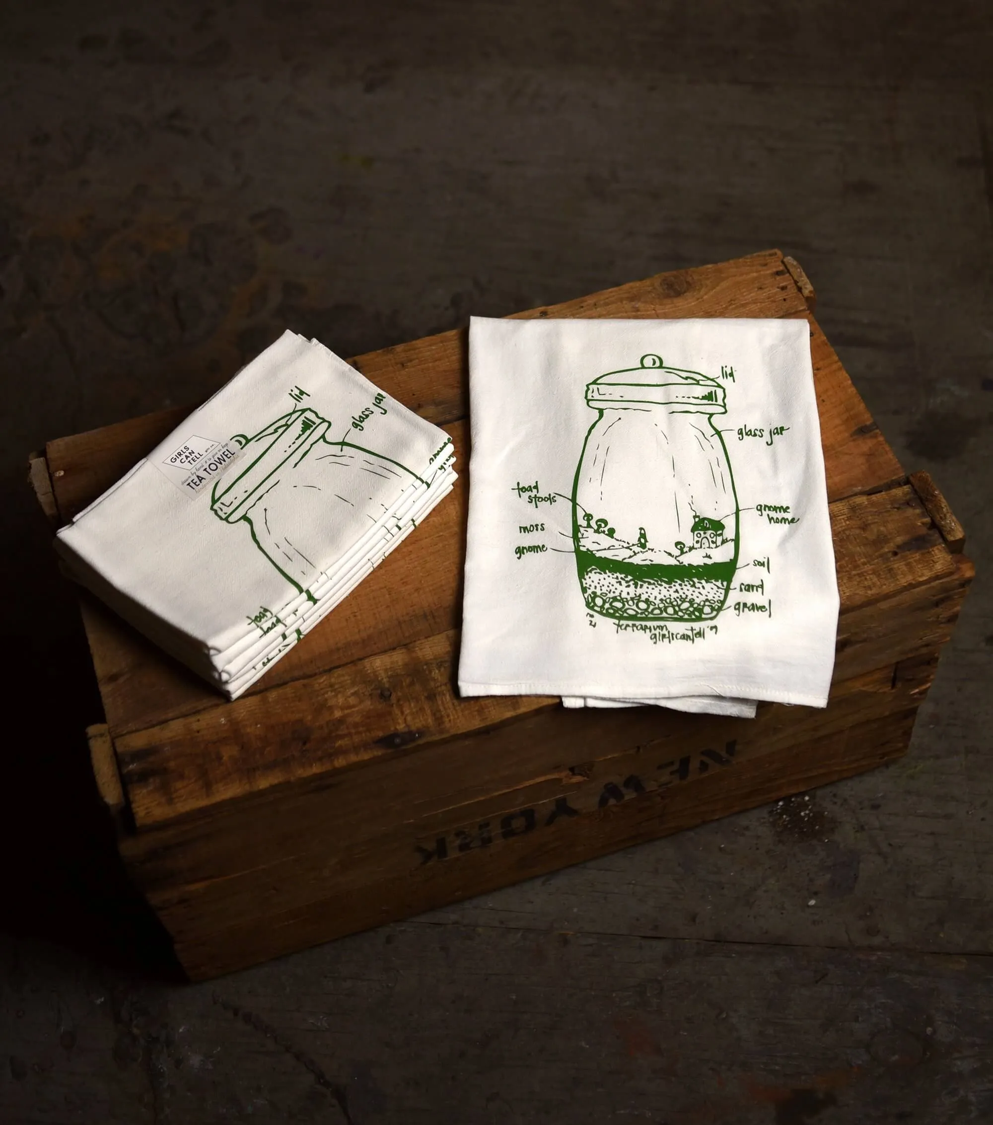 Terrarium Tea Towel