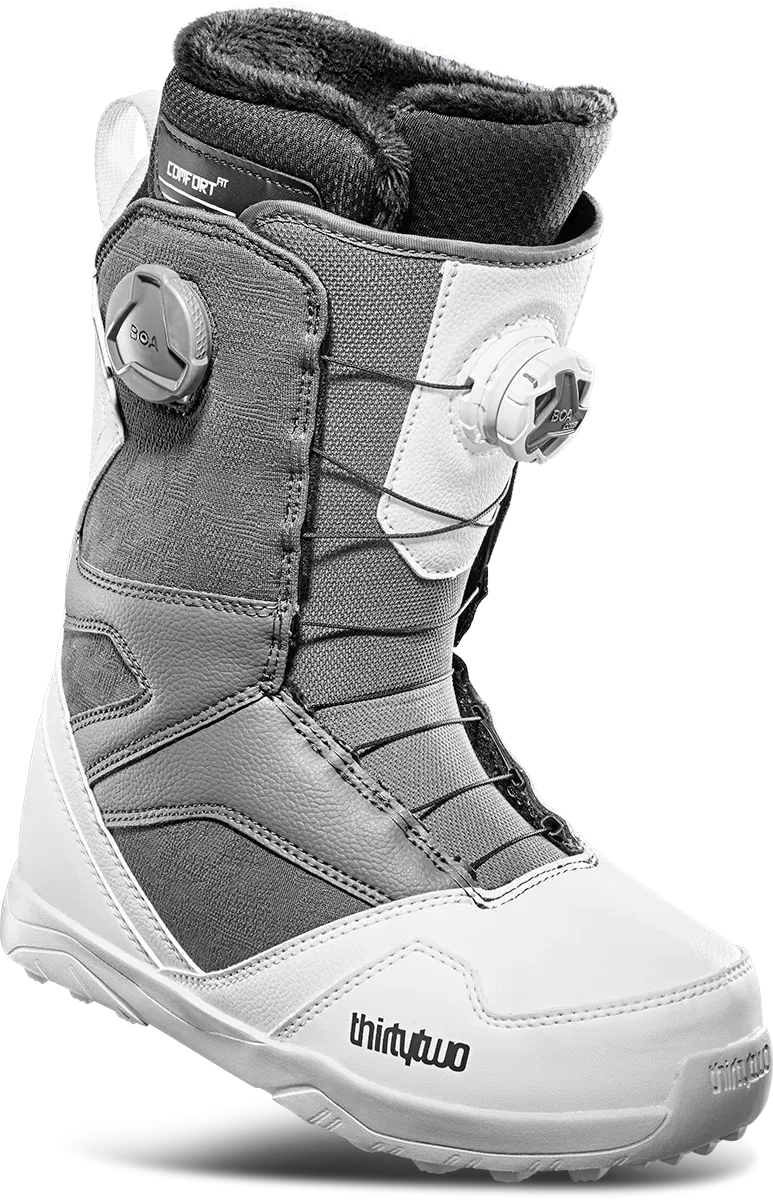 Thirtytwo STW Double Boa Snowboard Boots Womens White / Camo
