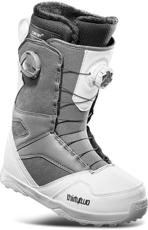 Thirtytwo STW Double Boa Snowboard Boots Womens White / Camo