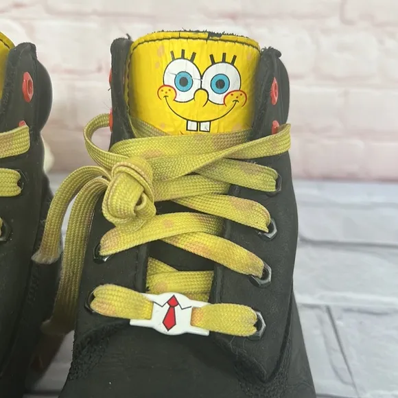 Timberland X SpongeBob boys youth boots 3 size 6”