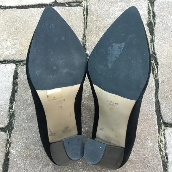 Topshop “Again” Black Suede Ankle Booties