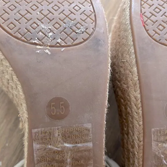 Tory Burch Roselle Platform Espadrille Sandal Size 5.5