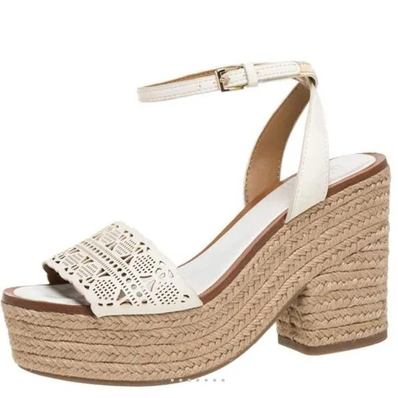 Tory Burch Roselle Platform Espadrille Sandal Size 5.5