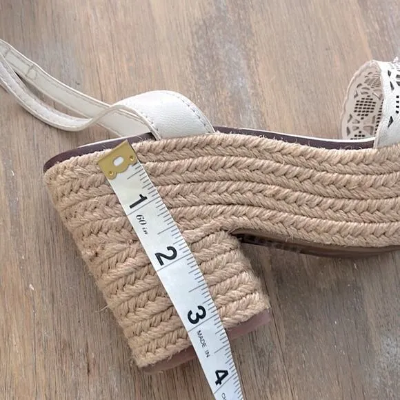 Tory Burch Roselle Platform Espadrille Sandal Size 5.5