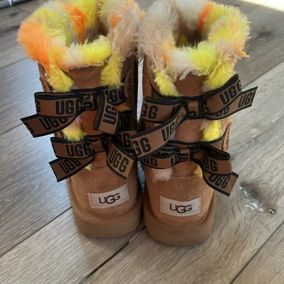 UGG Bailey Bow Plaid Punk Boots