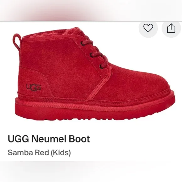 🌟UGG Neumel Boot pre-owned Samba kids boots. Size 10. KS02
