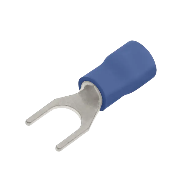 Unicrimp QBF6 Blue Fork Terminal 6mm (100 Pack)