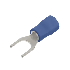 Unicrimp QBF6 Blue Fork Terminal 6mm (100 Pack)