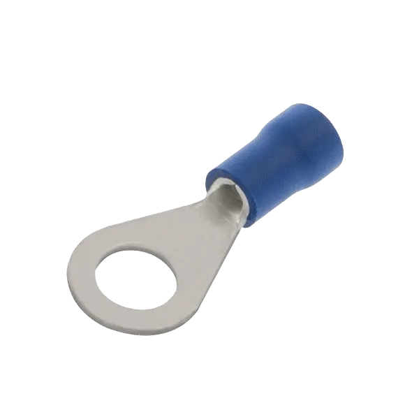 Unicrimp QBR37 Blue Ring Terminal- 3.7mm Hole (100 Pack)