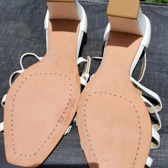 Via Spiga White sandals‎ 9.5 NWOB