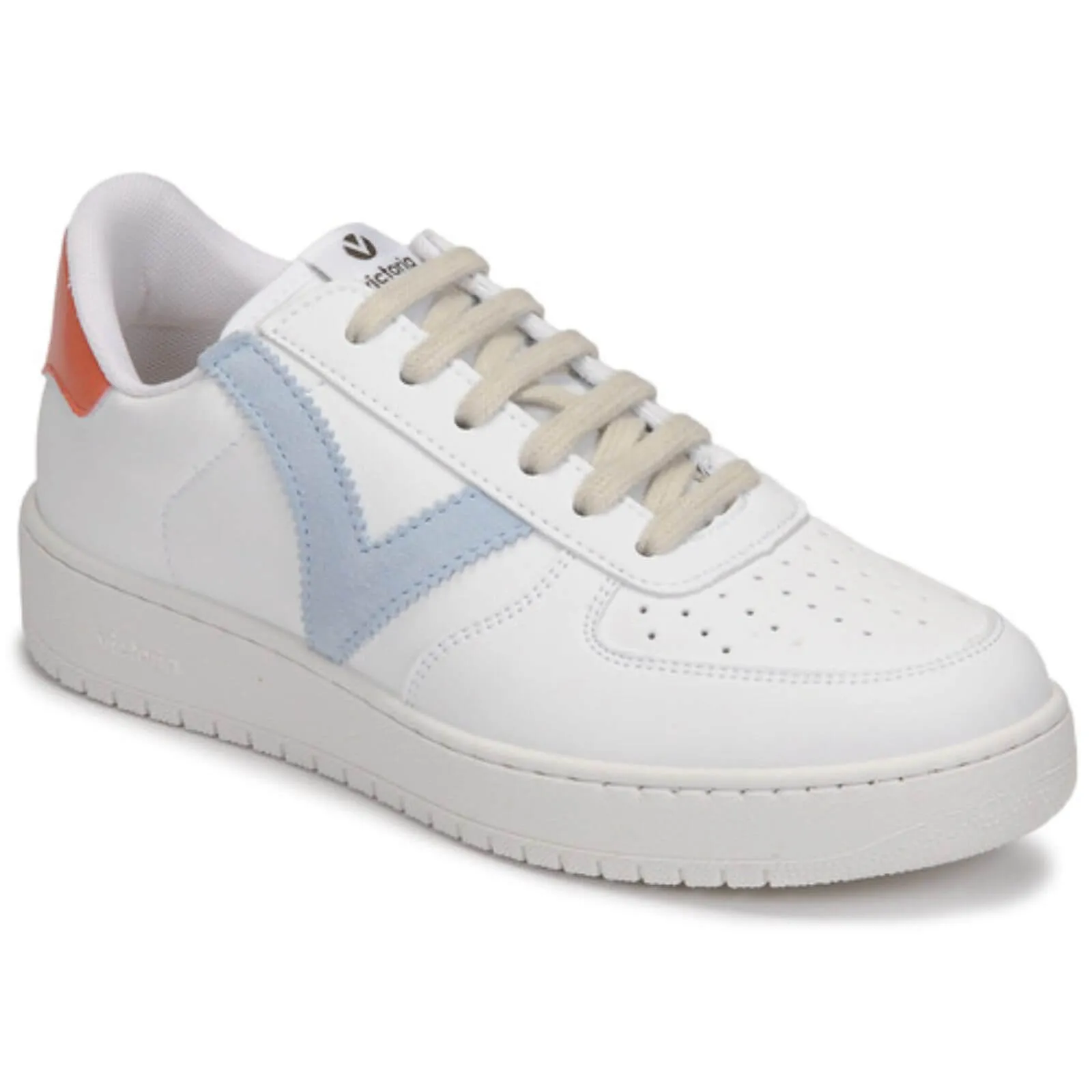 Victoria Madrid White Sneakers - Orange