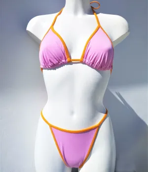 Vintage Basic Triangle Bikini, High-leg Bottom