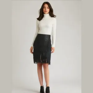 Women's JS Collections Skirt, Size 8, Black