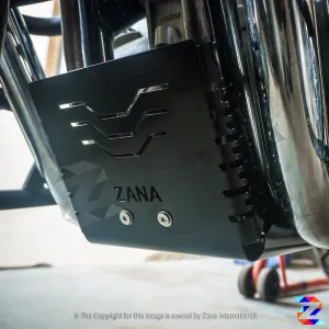 Zana Sporty SS  Bash Plate fAll Black For RE Interceptor 650 & Continental 650